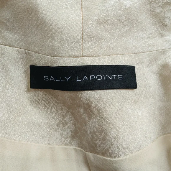 Sally Lapointe Snake Belted Trench Dress Lightweight Jacket - Picture 6 of 11